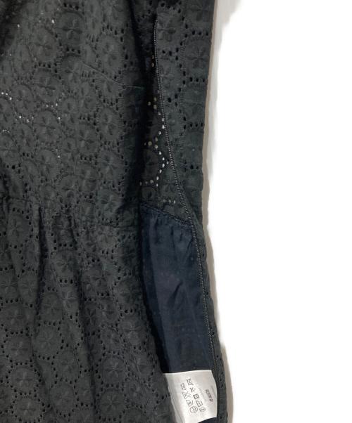 RED VALENTINO（レッドヴァレンティノ）RED VALENTINO (レッドヴァレンティノ) フラワーレースドレスワンピース ブラック サイズ:38 未使用品の古着・服飾アイテム