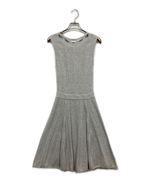 MILLY（ミリー）MILLY (ミリー) ノースリーブワンピース グレー サイズ:Pの古着・服飾アイテム