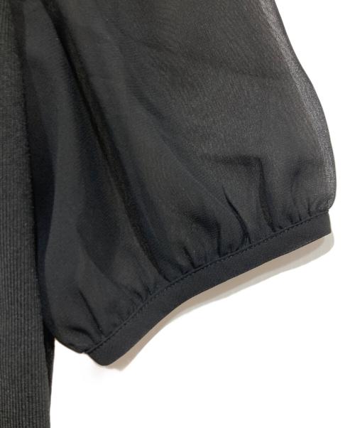 TO BE CHIC（トゥービーシック）TO BE CHIC (トゥービーシック) ビジュー装飾ニット ブラック サイズ:40の古着・服飾アイテム