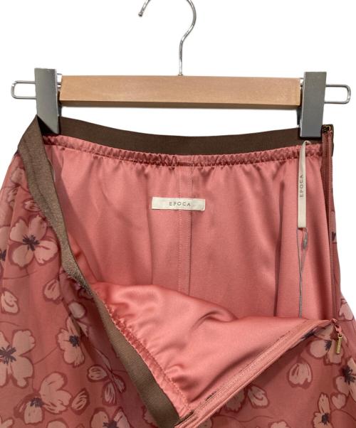 EPOCA（エポカ）EPOCA (エポカ) トランスペアレントフィオーレ オーガンジースカート ピンク サイズ:38の古着・服飾アイテム