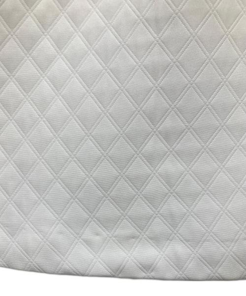 M-premierBLACK（エムプルミエブラック）M-premierBLACK (エムプルミエブラック) キルトライクギャザー切替スカート ホワイト サイズ:34の古着・服飾アイテム