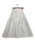 M-premierBLACK (エムプルミエブラック) キルトライクギャザー切替スカート ホワイト サイズ:34：5000円