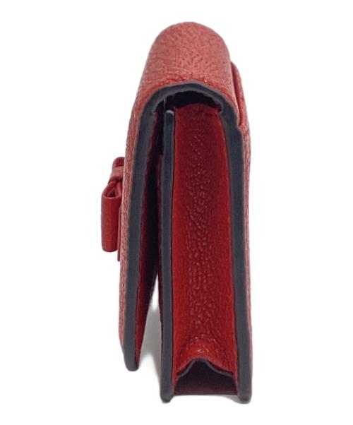 MIU MIU（ミュウミュウ）MIU MIU (ミュウミュウ) カードケース レッドの古着・服飾アイテム