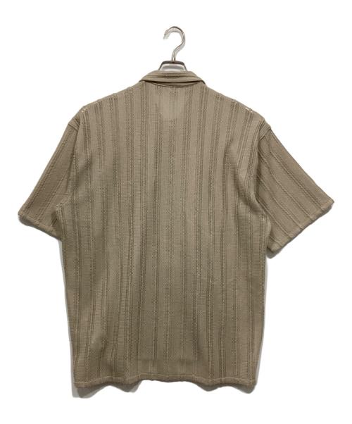 BEAMS（ビームス）BEAMS (ビームス) メッシュオープンカラーシャツ　25年モデル ベージュ サイズ:Lの古着・服飾アイテム