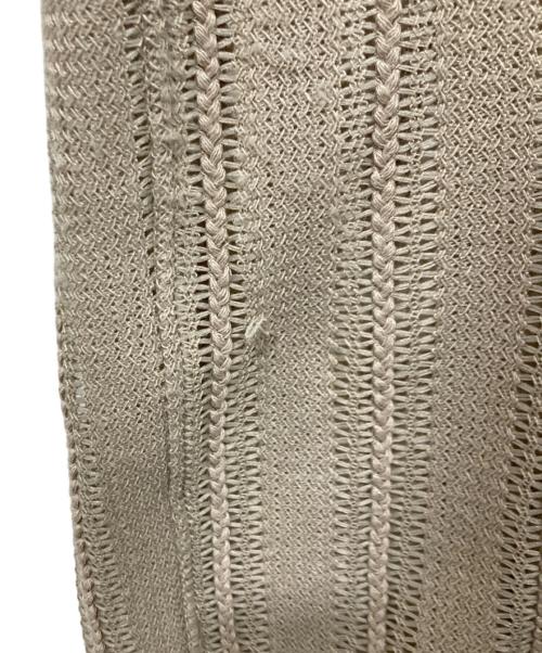 BEAMS（ビームス）BEAMS (ビームス) メッシュオープンカラーシャツ　25年モデル ベージュ サイズ:Lの古着・服飾アイテム