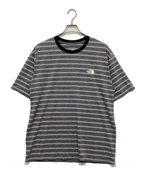 THE NORTH FACE（ザ ノース フェイス）THE NORTH FACE (ザ ノース フェイス) フリーランボーダークルーTEE グレー サイズ:Lの古着・服飾アイテム