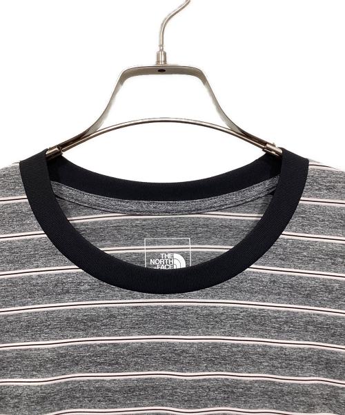 THE NORTH FACE（ザ ノース フェイス）THE NORTH FACE (ザ ノース フェイス) フリーランボーダークルーTEE グレー サイズ:Lの古着・服飾アイテム