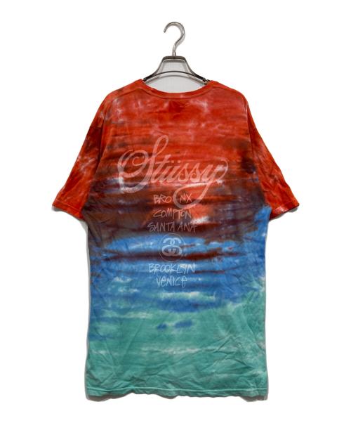 stussy（ステューシー）stussy (ステューシー) タイダイTシャツ レッド×ブルー サイズ:Lの古着・服飾アイテム