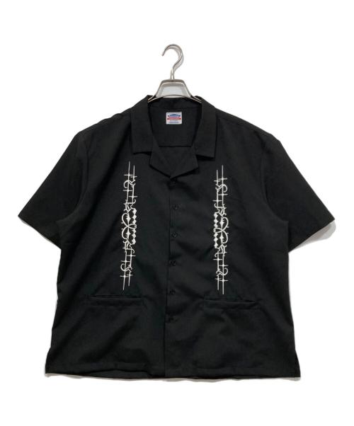 KUSTOMSTYLE（カスタムスタイル）KUSTOMSTYLE (カスタムスタイル) キューバシャツ ブラック サイズ:Mの古着・服飾アイテム