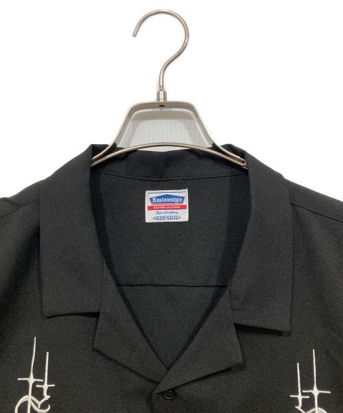 KUSTOMSTYLE（カスタムスタイル）KUSTOMSTYLE (カスタムスタイル) キューバシャツ ブラック サイズ:Mの古着・服飾アイテム