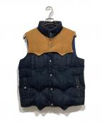 SUGAR CANEシュガーケーン）の古着「デニムダウンベスト」｜インディゴ