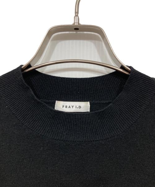FRAY ID（フレイ アイディー）FRAY ID (フレイ アイディー) シフォンスリーブニットPO ブラック サイズ:Fの古着・服飾アイテム