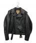 Schott（ショット）の古着「ワンスター ダブルライダースジャケット」｜ブラック