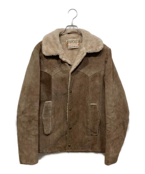 SCHOTT BROS.（ショット）SCHOTT BROS. (ショットブロス) 裏ボアスウェードレザージャケット ベージュ サイズ:38の古着・服飾アイテム