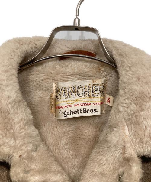 SCHOTT BROS.（ショット）SCHOTT BROS. (ショットブロス) 裏ボアスウェードレザージャケット ベージュ サイズ:38の古着・服飾アイテム