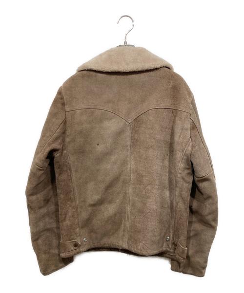 SCHOTT BROS.（ショット）SCHOTT BROS. (ショットブロス) 裏ボアスウェードレザージャケット ベージュ サイズ:38の古着・服飾アイテム