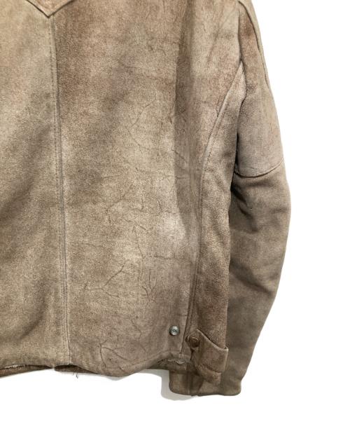 SCHOTT BROS.（ショット）SCHOTT BROS. (ショットブロス) 裏ボアスウェードレザージャケット ベージュ サイズ:38の古着・服飾アイテム