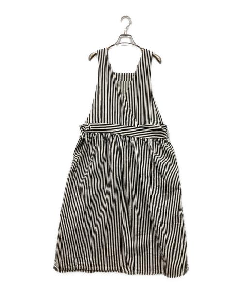 ichi（イチ）ichi (イチ) ワンピース ホワイト×ネイビー サイズ:Freeの古着・服飾アイテム