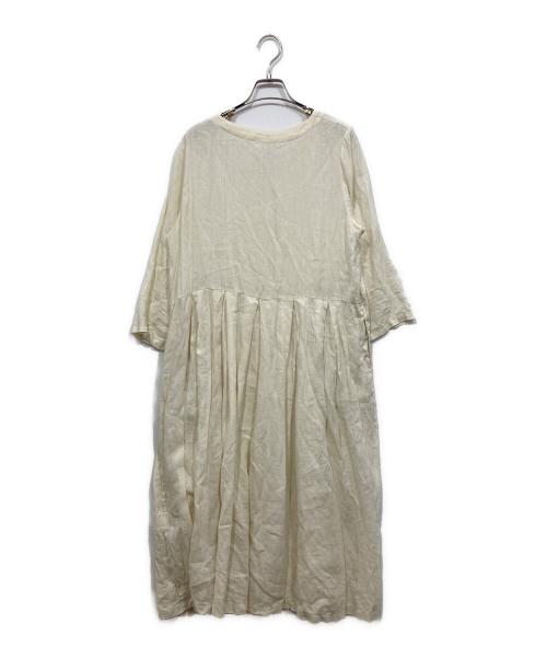 nest Robe（ネストローブ）nest Robe (ネストローブ) リネンワンピース ホワイト サイズ:Freeの古着・服飾アイテム