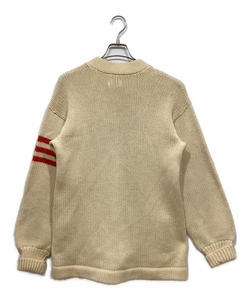 Princeton（プリンストン）Princeton (プリンストン) レタードカーディガン ベージュ サイズ:サイズ表記なしの古着・服飾アイテム