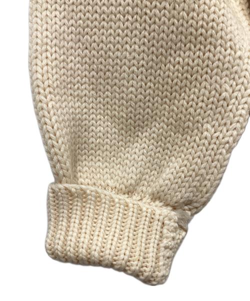 Princeton（プリンストン）Princeton (プリンストン) レタードカーディガン ベージュ サイズ:サイズ表記なしの古着・服飾アイテム