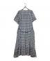 saruche (サルーチェ) チェックワンピース ブルー×ホワイト サイズ:サイズ表記なし：3000円