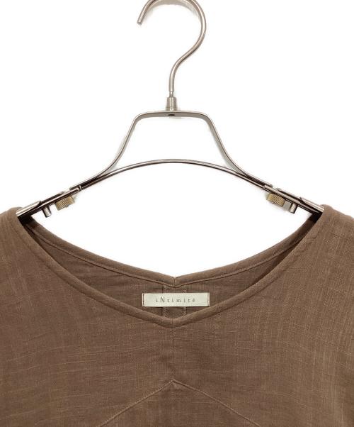 INTIMITE（アンティミテ）iNtimite (アンティミテ) Natural Gauze One-piece ブラウン サイズ:Sの古着・服飾アイテム