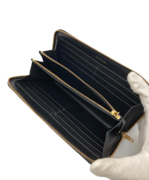 BALENCIAGA（バレンシアガ）BALENCIAGA (バレンシアガ) Crushコンチネンタルウォレット ブラックの古着・服飾アイテム