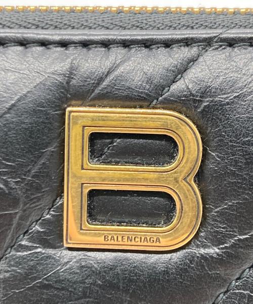 BALENCIAGA（バレンシアガ）BALENCIAGA (バレンシアガ) Crushコンチネンタルウォレット ブラックの古着・服飾アイテム