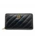 BALENCIAGA（バレンシアガ）の古着「Crushコンチネンタルウォレット」｜ブラック