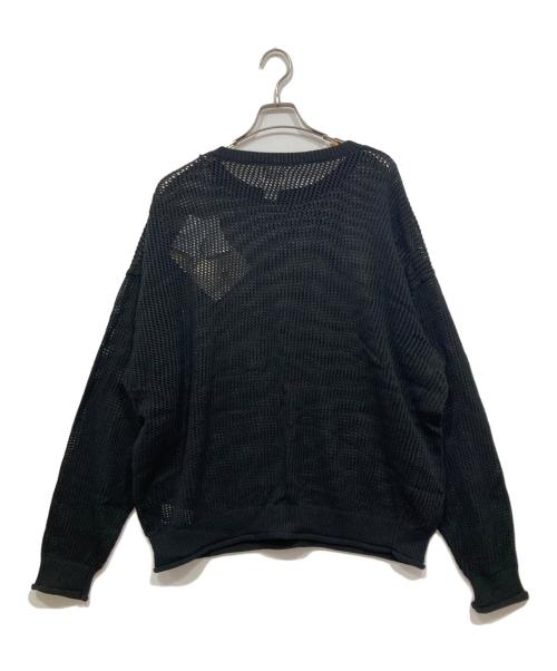 HINSON（ヒンソン）HINSON (ヒンソン) メッシュニット ブラック サイズ:L 未使用品の古着・服飾アイテム