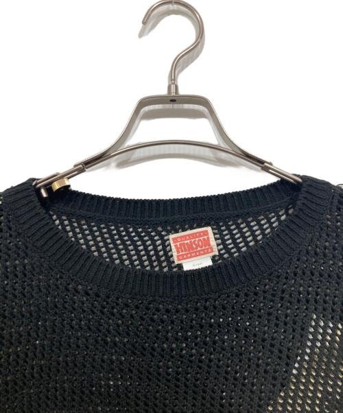 HINSON（ヒンソン）HINSON (ヒンソン) メッシュニット ブラック サイズ:L 未使用品の古着・服飾アイテム