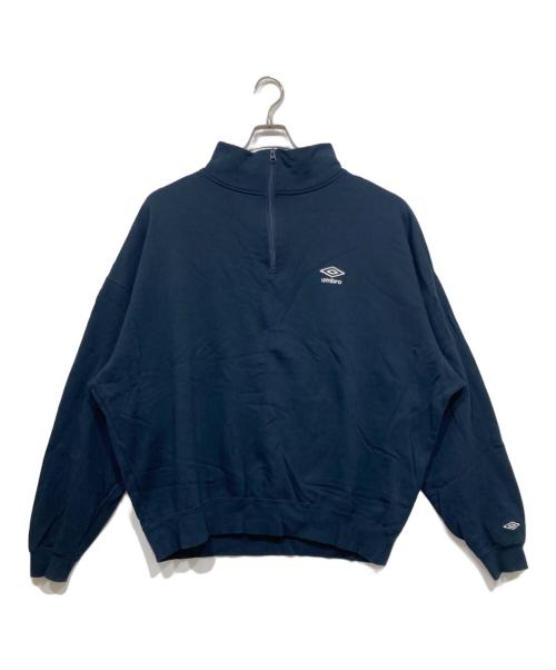UMBRO（アンブロ）UMBRO (アンブロ) ハーフジップスウェット ネイビー サイズ:Lの古着・服飾アイテム