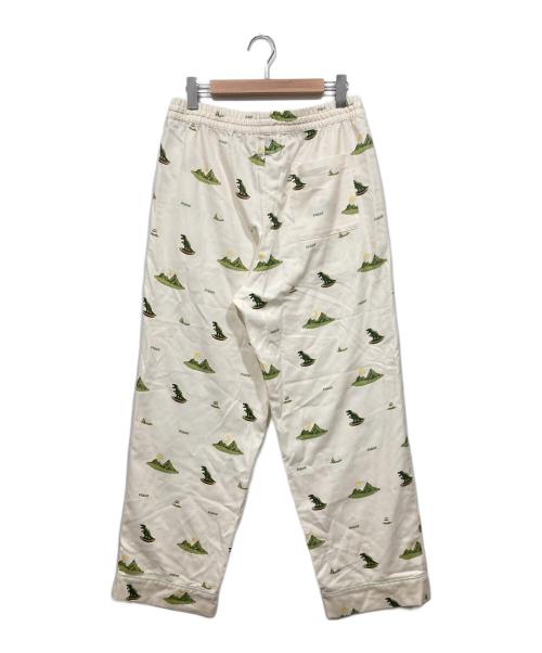 gelato pique（ジェラートピケ）gelato pique (ジェラートピケ) ダイナソー柄ロングパンツ アイボリー サイズ:Lの古着・服飾アイテム