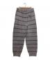 GELATO PIQUE HOMME (ジェラートピケ オム) ホットスムーズィーボーダーロングパンツ グレー サイズ:L 未使用品：3000円