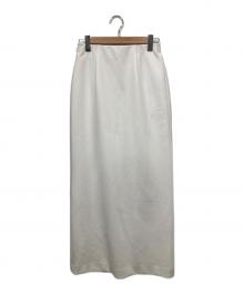 CADUNE（カデュネ）の古着「ダブルクロスタイトスカート」｜ホワイト