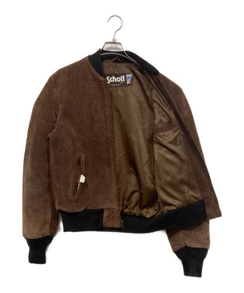 Schott（ショット）Schott (ショット) スウェードジャケット ブラウン サイズ:38の古着・服飾アイテム