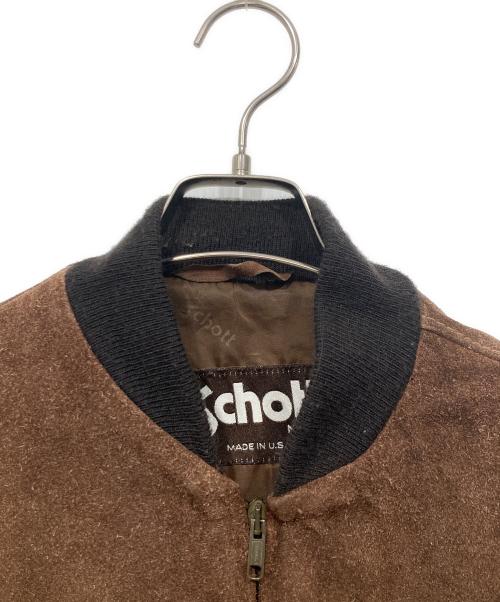 Schott（ショット）Schott (ショット) スウェードジャケット ブラウン サイズ:38の古着・服飾アイテム