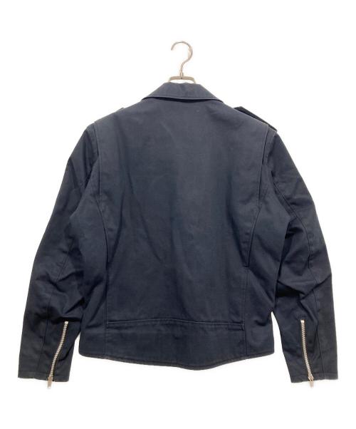Schott（ショット）Schott (ショット) コットンダブルライダースジャケット ネイビー サイズ:40の古着・服飾アイテム