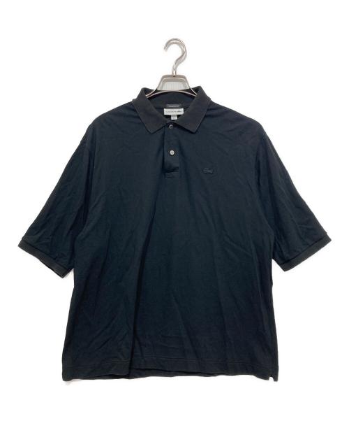 LACOSTE（ラコステ）LACOSTE (ラコステ) 鹿の子オーバーサイズポロシャツ ブラック サイズ:US Mの古着・服飾アイテム