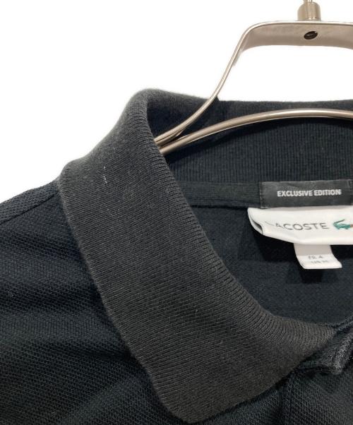 LACOSTE（ラコステ）LACOSTE (ラコステ) 鹿の子オーバーサイズポロシャツ ブラック サイズ:US Mの古着・服飾アイテム