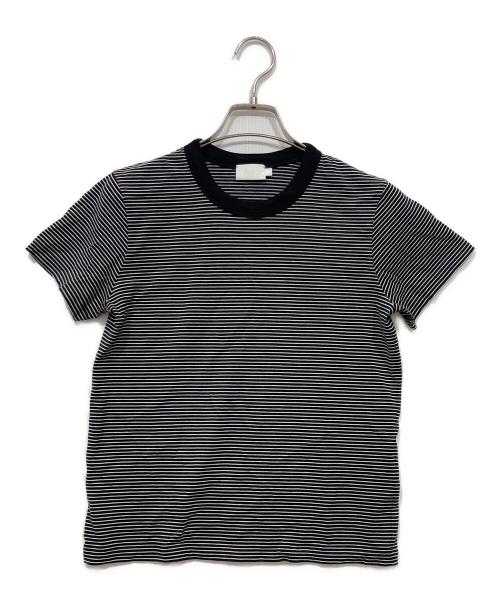 handvaerk（ハンドバーク）handvaerk (ハンドバーク) ボーダーカットソー ブラック×ホワイト サイズ:Sの古着・服飾アイテム