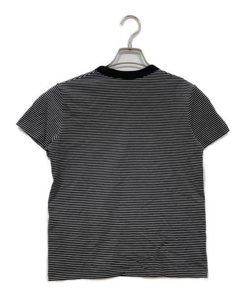 handvaerk（ハンドバーク）handvaerk (ハンドバーク) ボーダーカットソー ブラック×ホワイト サイズ:Sの古着・服飾アイテム