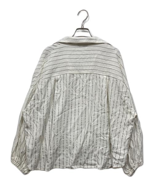 ROSIEE（ロージー）ROSIEE (ロージー) リネンストライプシャツ / 綿麻ストライプブラウス ホワイト サイズ:Fの古着・服飾アイテム