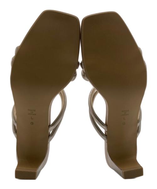 DIANA（ダイアナ）DIANA (ダイアナ) スクエアトゥサンダル ピンク サイズ:L 未使用品の古着・服飾アイテム