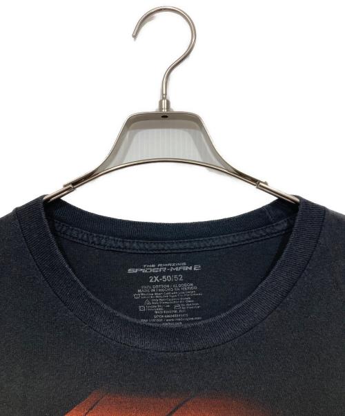MARVEL（マーベル）MARVEL (マーベル) スパイダーマン プリントTシャツ ブラック サイズ:2X-50/52の古着・服飾アイテム