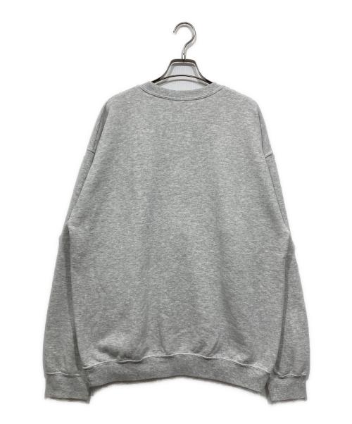 Cabaret Poval（キャバレーポバール）Cabaret Poval (キャバレーポバール) BEAMS T 取扱い (ビームス ティー トリアツカイ) クルーネックスウェット/ Newwave Crewneck グレー サイズ:Lの古着・服飾アイテム