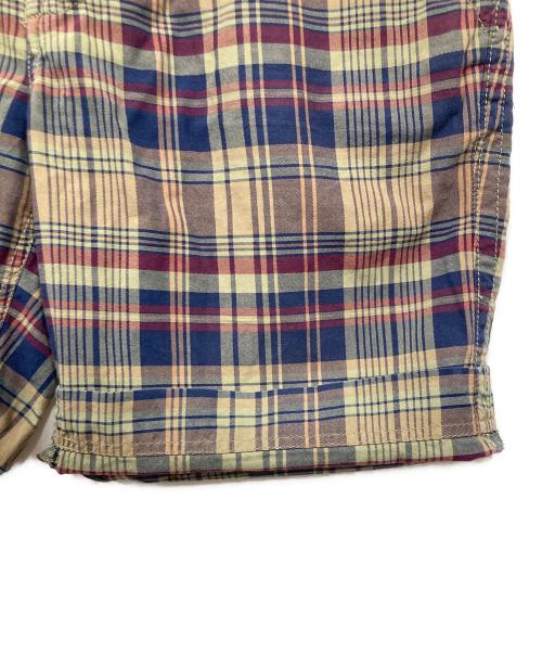 GAP（ギャップ）GAP (ギャップ) チェックハーフパンツ ベージュ×ネイビー サイズ:Lの古着・服飾アイテム