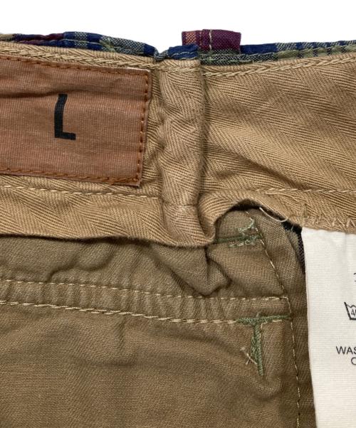 GAP（ギャップ）GAP (ギャップ) チェックハーフパンツ ベージュ×ネイビー サイズ:Lの古着・服飾アイテム