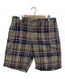 GAP（ギャップ）の古着「チェックハーフパンツ」｜ベージュ×ネイビー